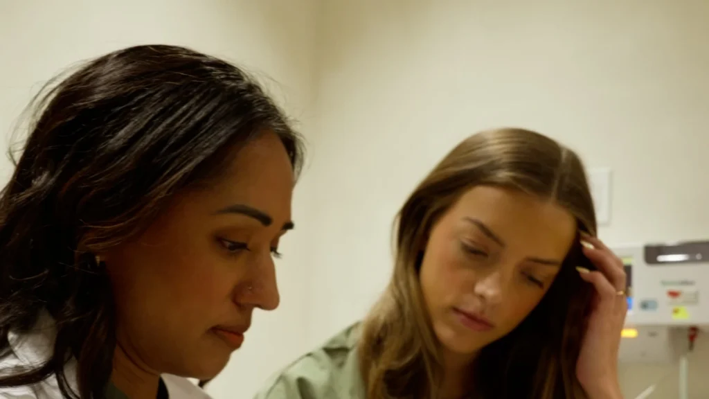 Women's health consultation between a provider and patient at Renova Total Health